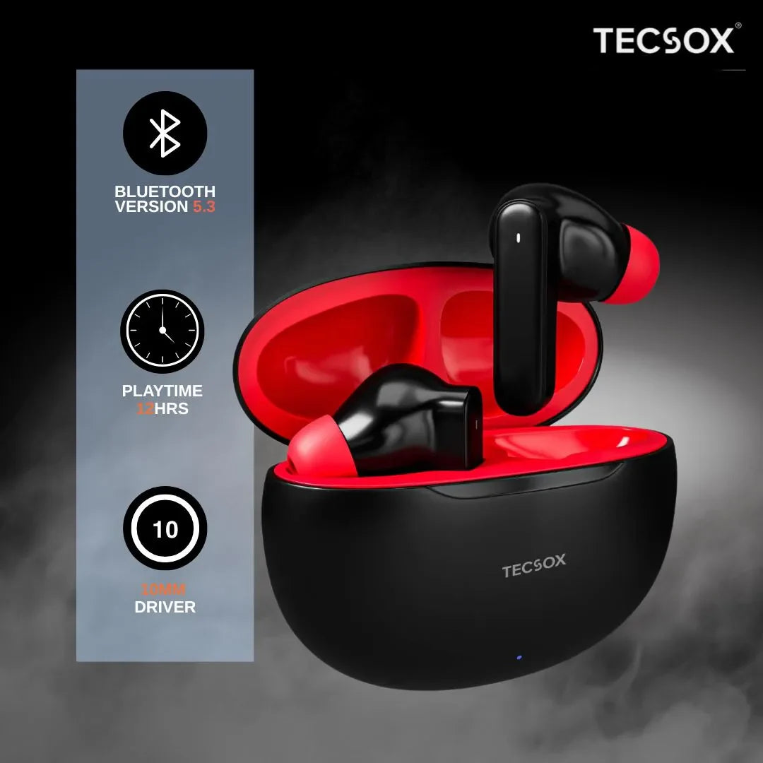 Buy Order TecSox Pulse 611 Bluetooth Earbuds Deep Bass in India