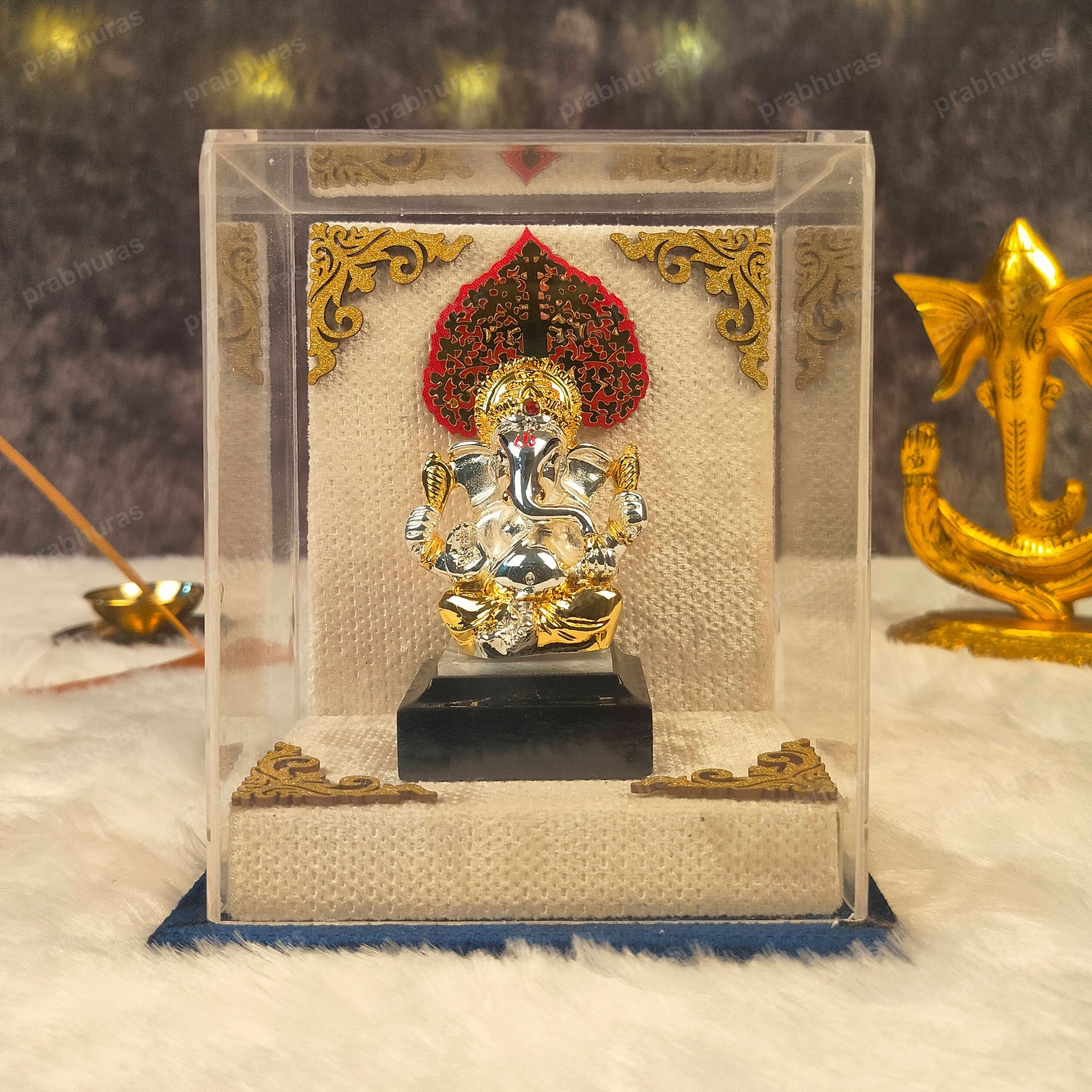 Buy Shri Ganesh ji With Gold And Silver Coated in India at Best Price - Zop