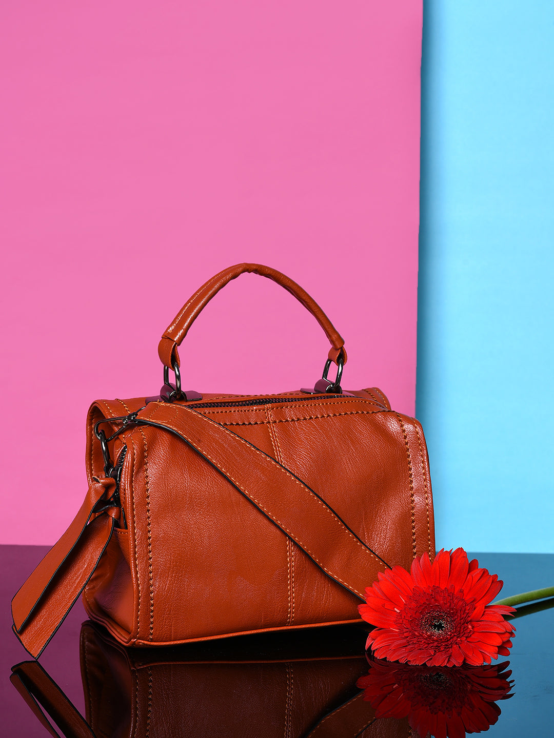 Elegance Ensemble Brown Hand Bag - Shop authentic Indian Women's Fashion by Haute Sauce