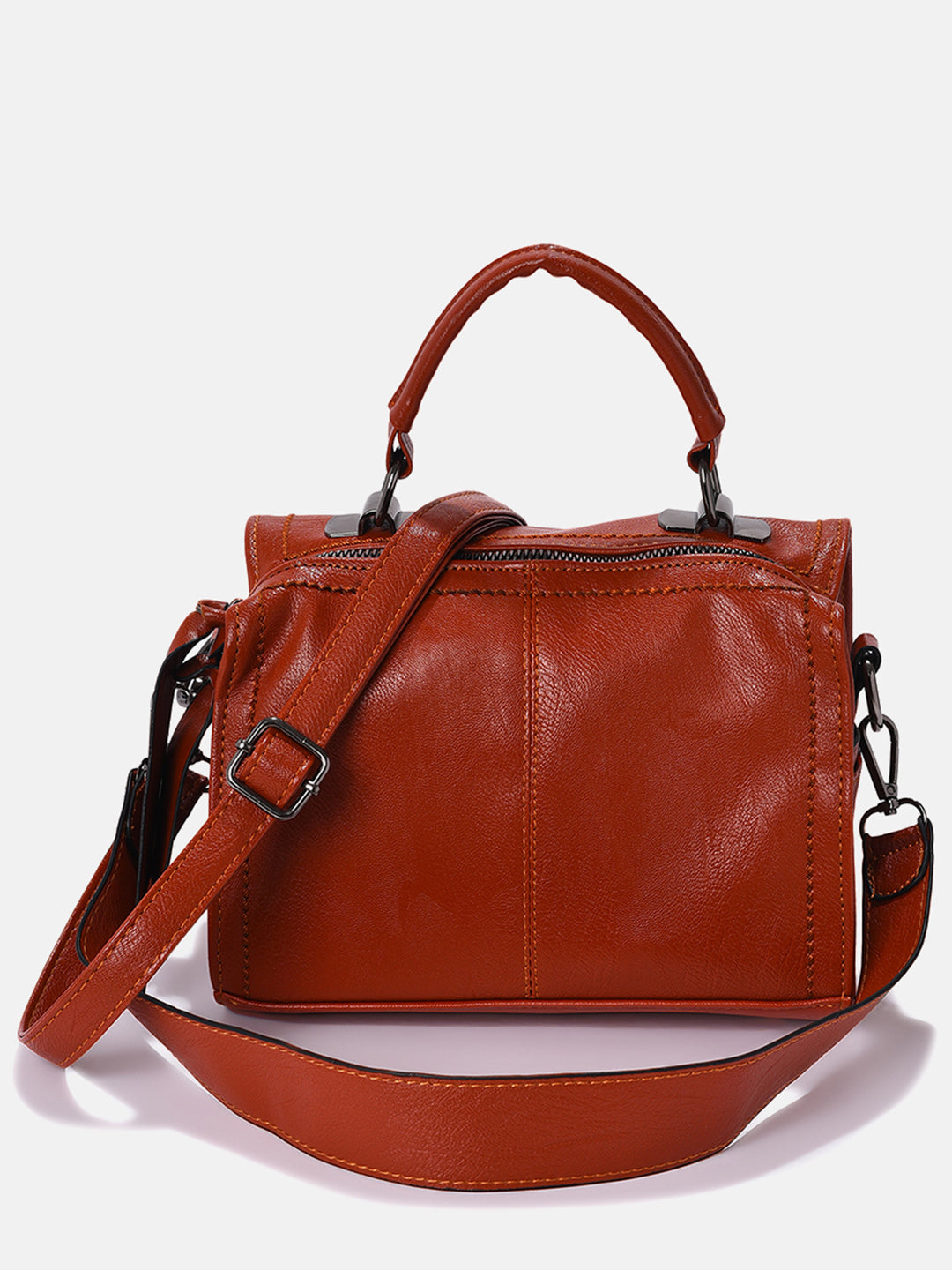 Elegance Ensemble Brown Hand Bag - Shop authentic Indian Women's Fashion by Haute Sauce