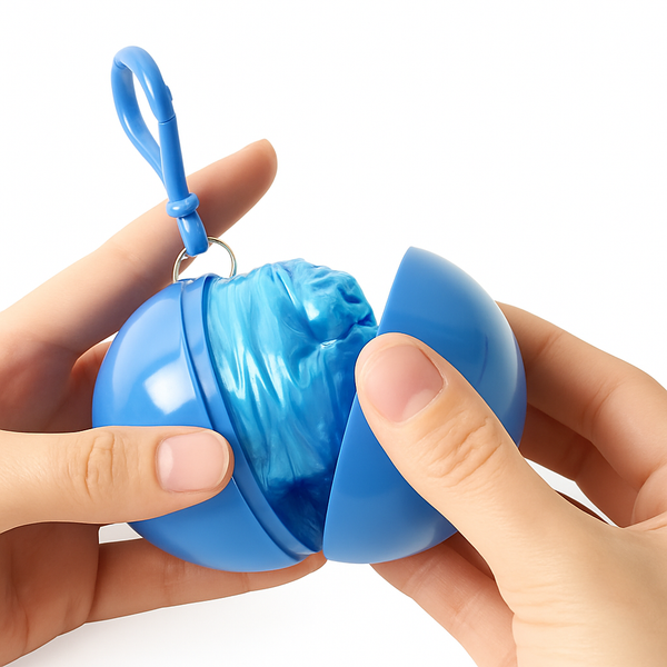 Disposable Raincoat in a Ball Case