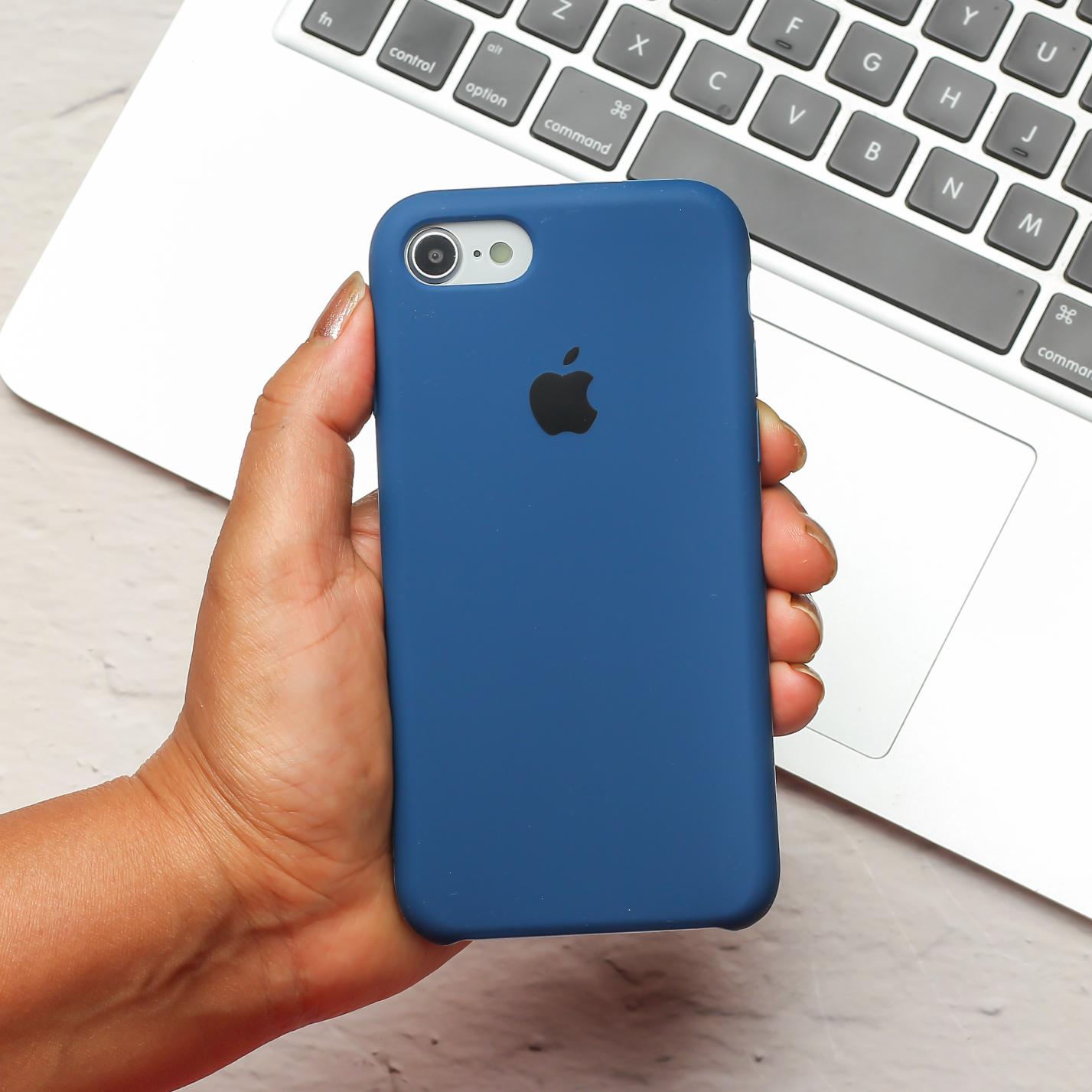 Dark Blue Original Silicone Case For Apple Iphone 6/6S