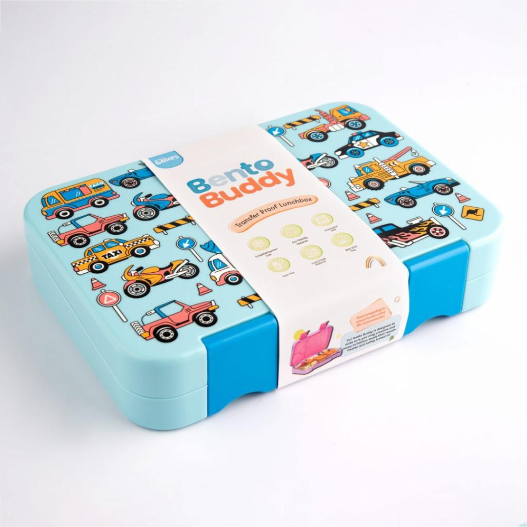 Buy Bento Buddy Transfer Proof 4 Compartment Lunch Box 750ml (Vehicle ...