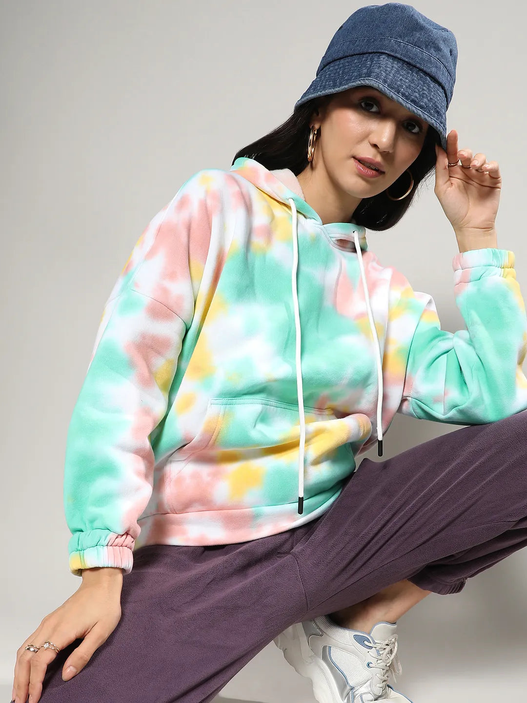 Buy Oversized Tie-Dye Hoodie in India at Best Price Zop by