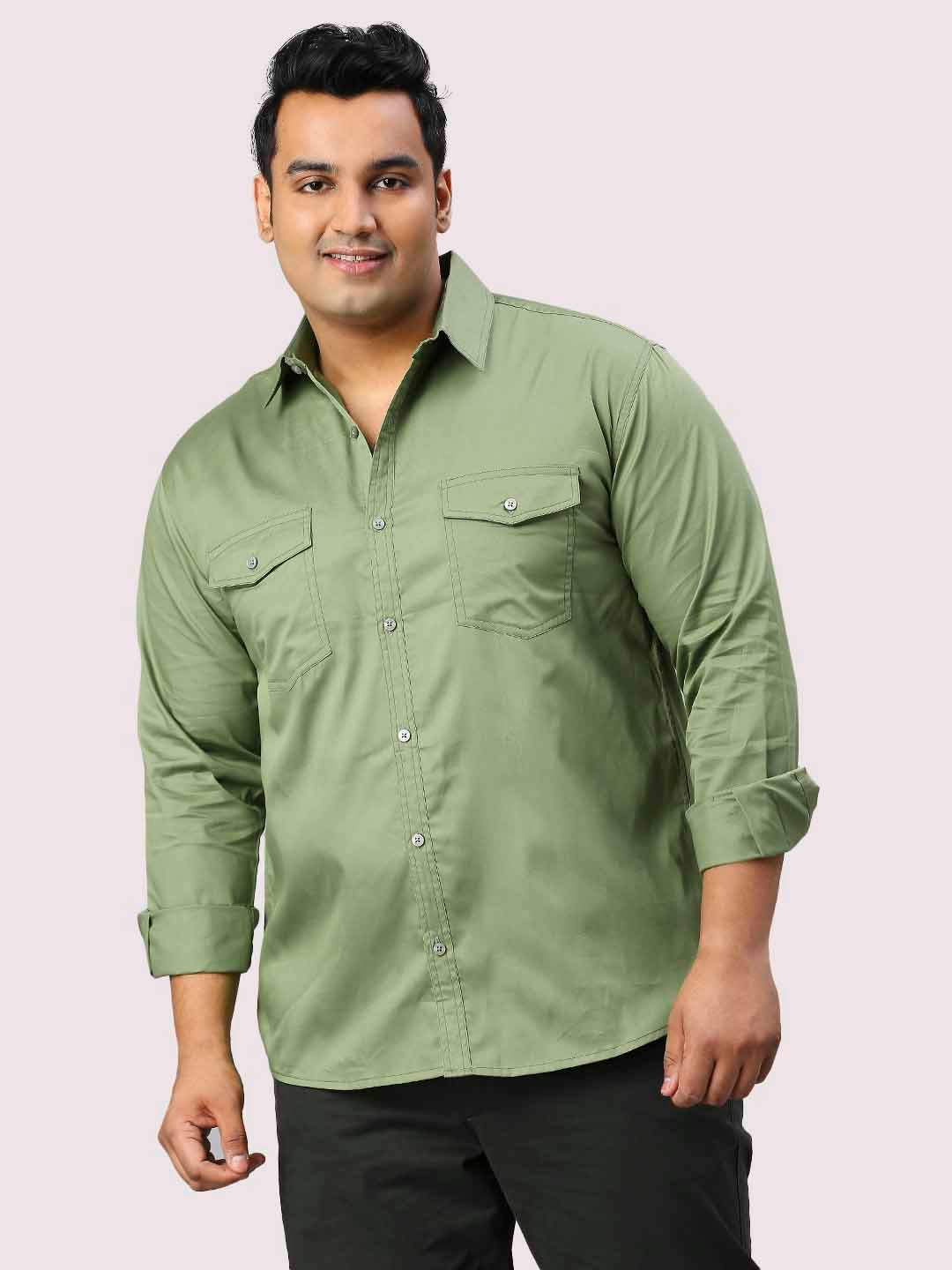 Solid Pista Green & Wine Regular Fit T-Shirt (Pack of 2)