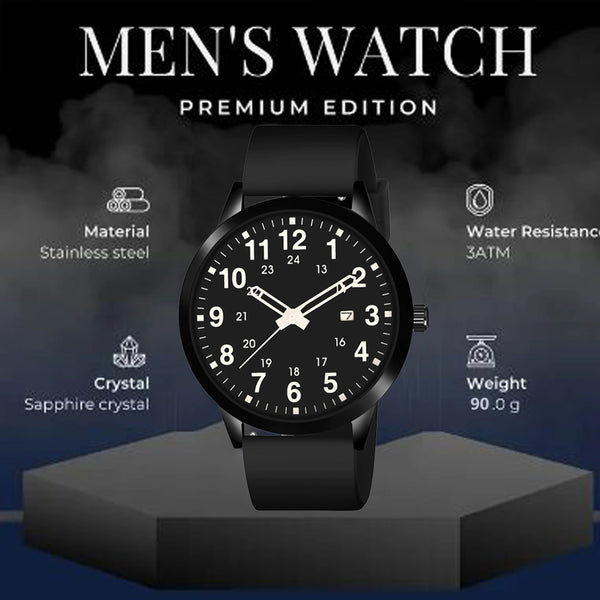 Analog Watch for Men - Black