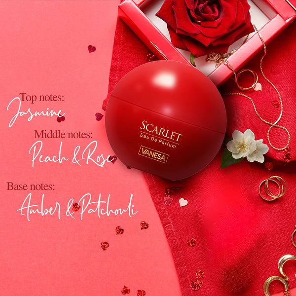 Vanesa Scarlet Eau De Parfum | Long Lasting Fragrance Perfume | Skin F - Shop authentic Indian Beauty by Vanesa Beauty