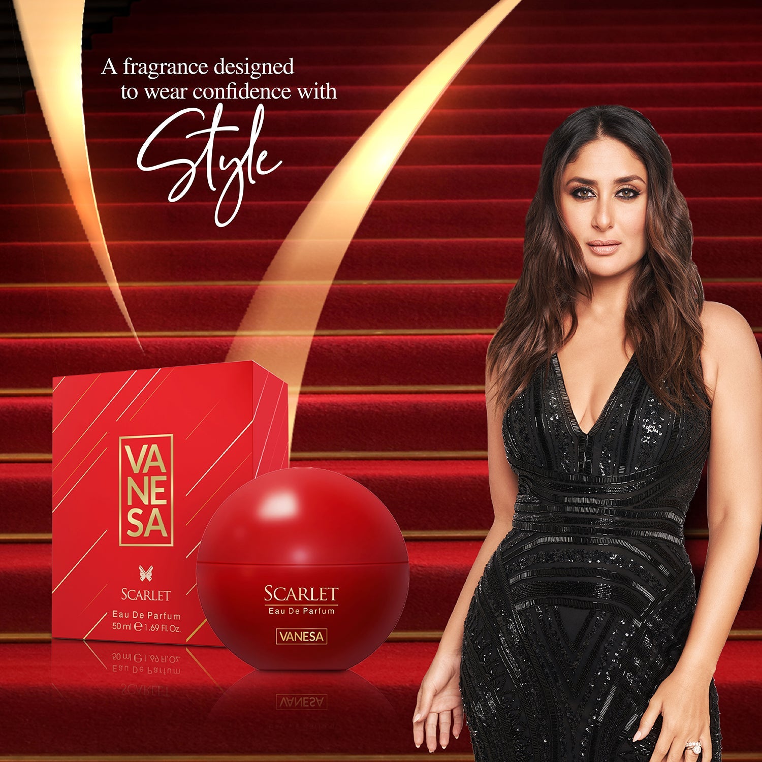 Vanesa Scarlet Eau De Parfum | Long Lasting Fragrance Perfume | Skin F - Shop authentic Indian Beauty by Vanesa Beauty