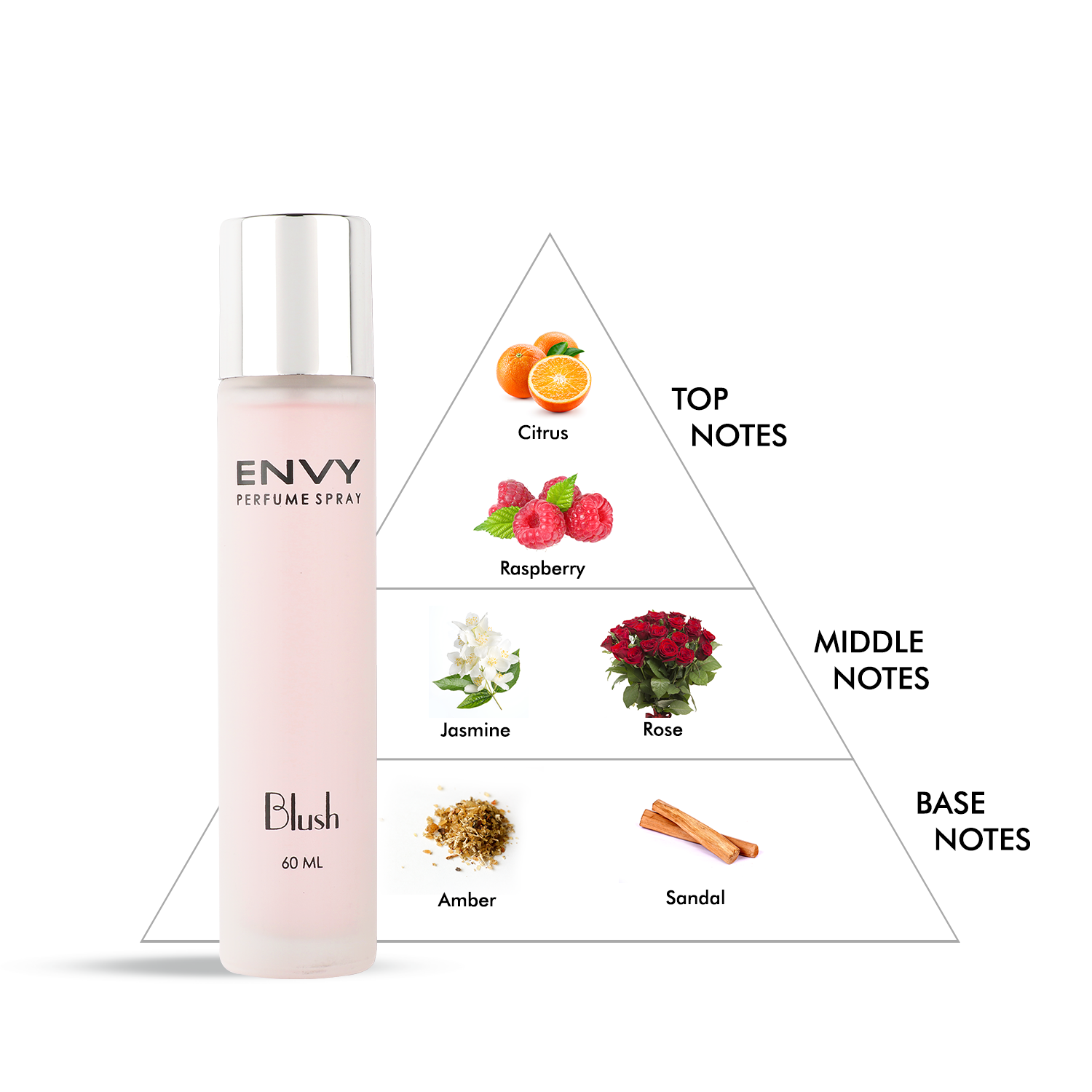 Envy Perfume Natural Spray Blush pack of 3 60ml*3 - Shop authentic Indian Beauty by Envy Fragrances