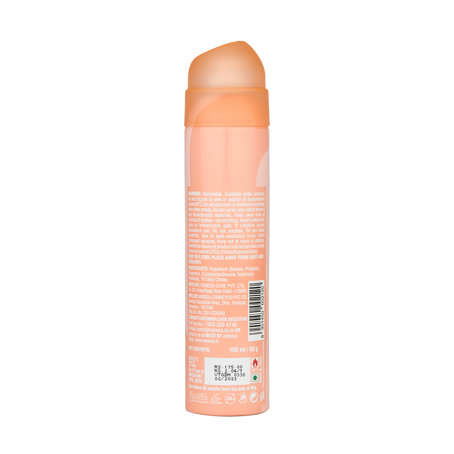 Vanesa Touche, Whisper & Tingle  Deo Mist, 0% Alcohol | Skin Friendly  - Shop authentic Indian Beauty by Vanesa Beauty