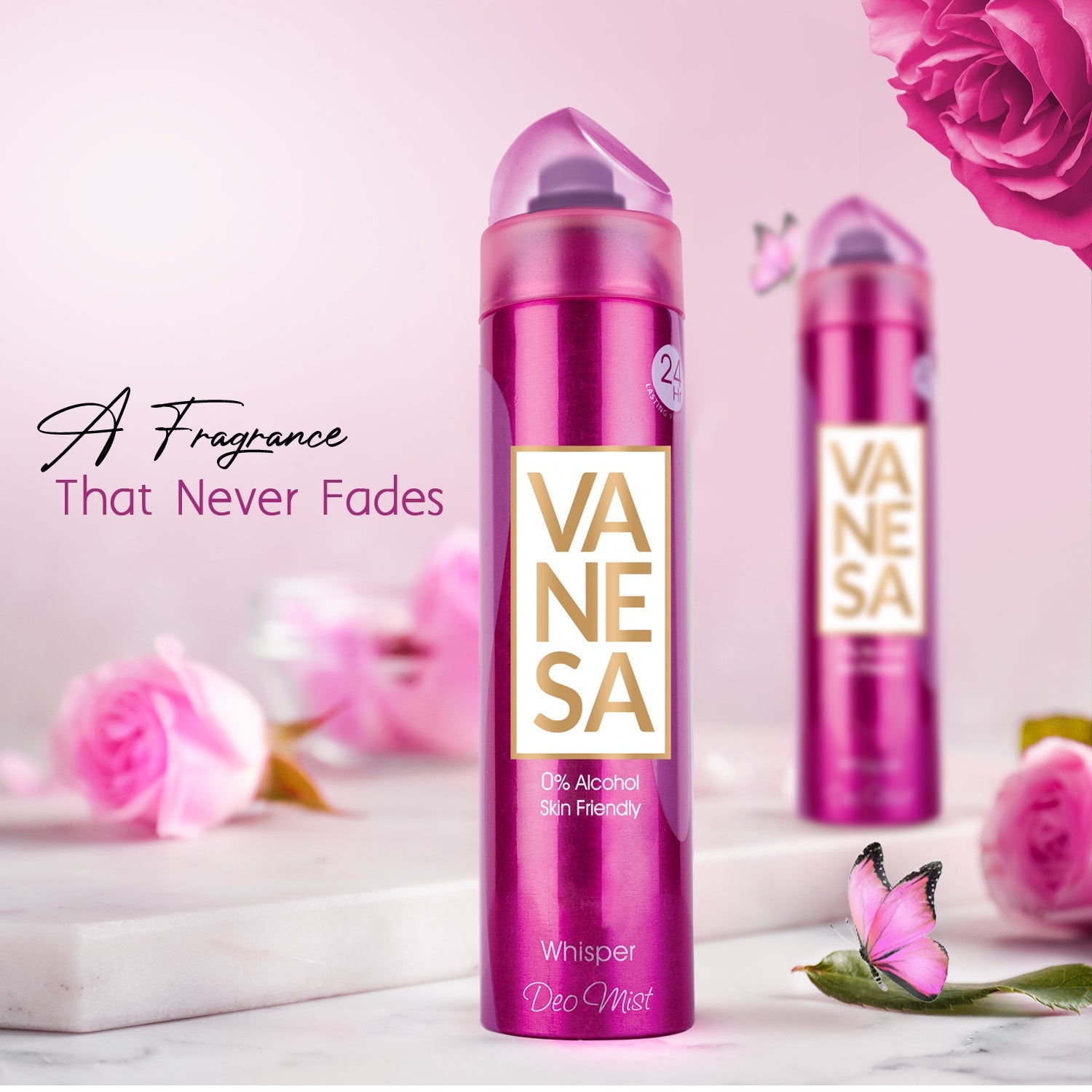 Vanesa Touche, Whisper & Tingle  Deo Mist, 0% Alcohol | Skin Friendly  - Shop authentic Indian Beauty by Vanesa Beauty