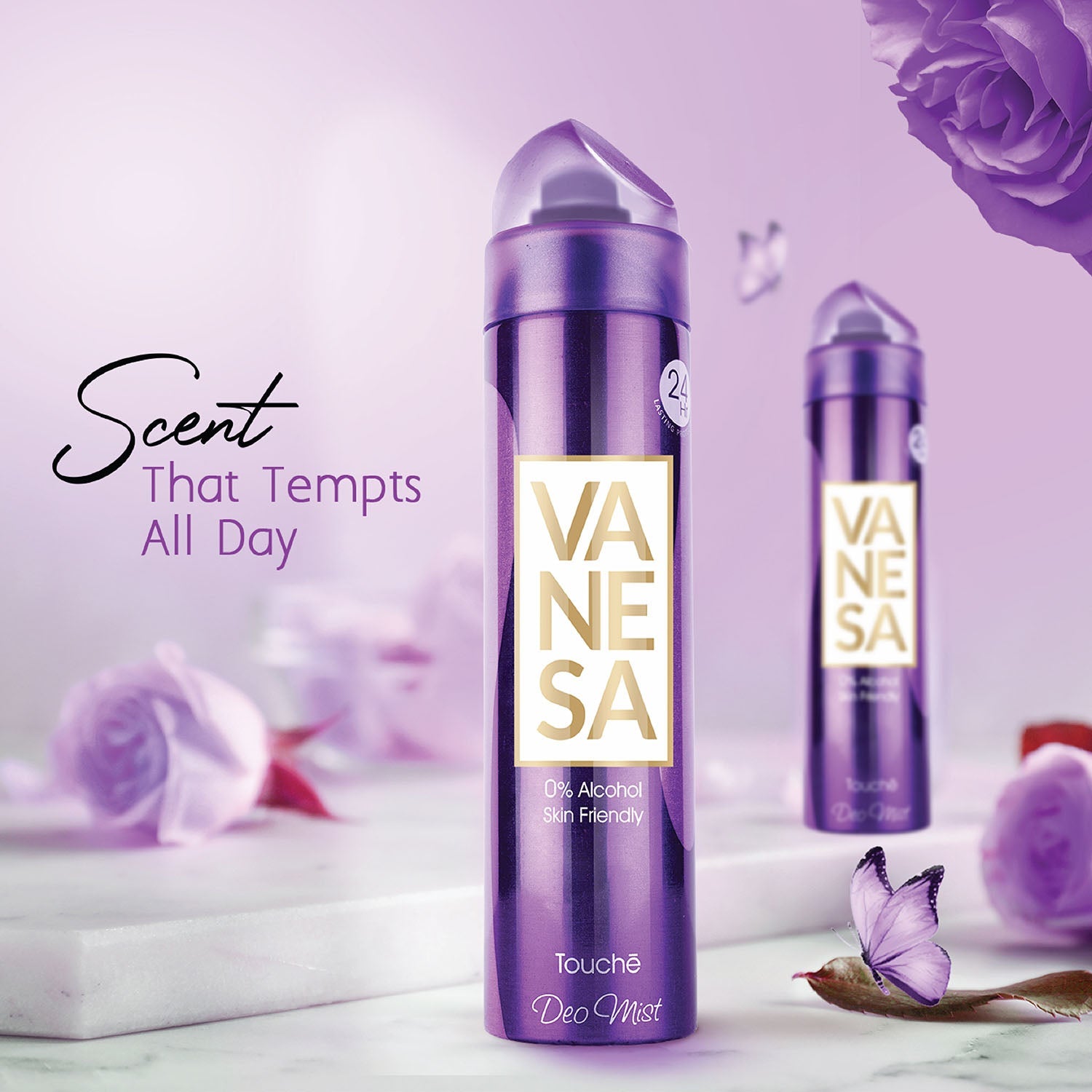 Vanesa Touche, Whisper & Tingle  Deo Mist, 0% Alcohol | Skin Friendly  - Shop authentic Indian Beauty by Vanesa Beauty