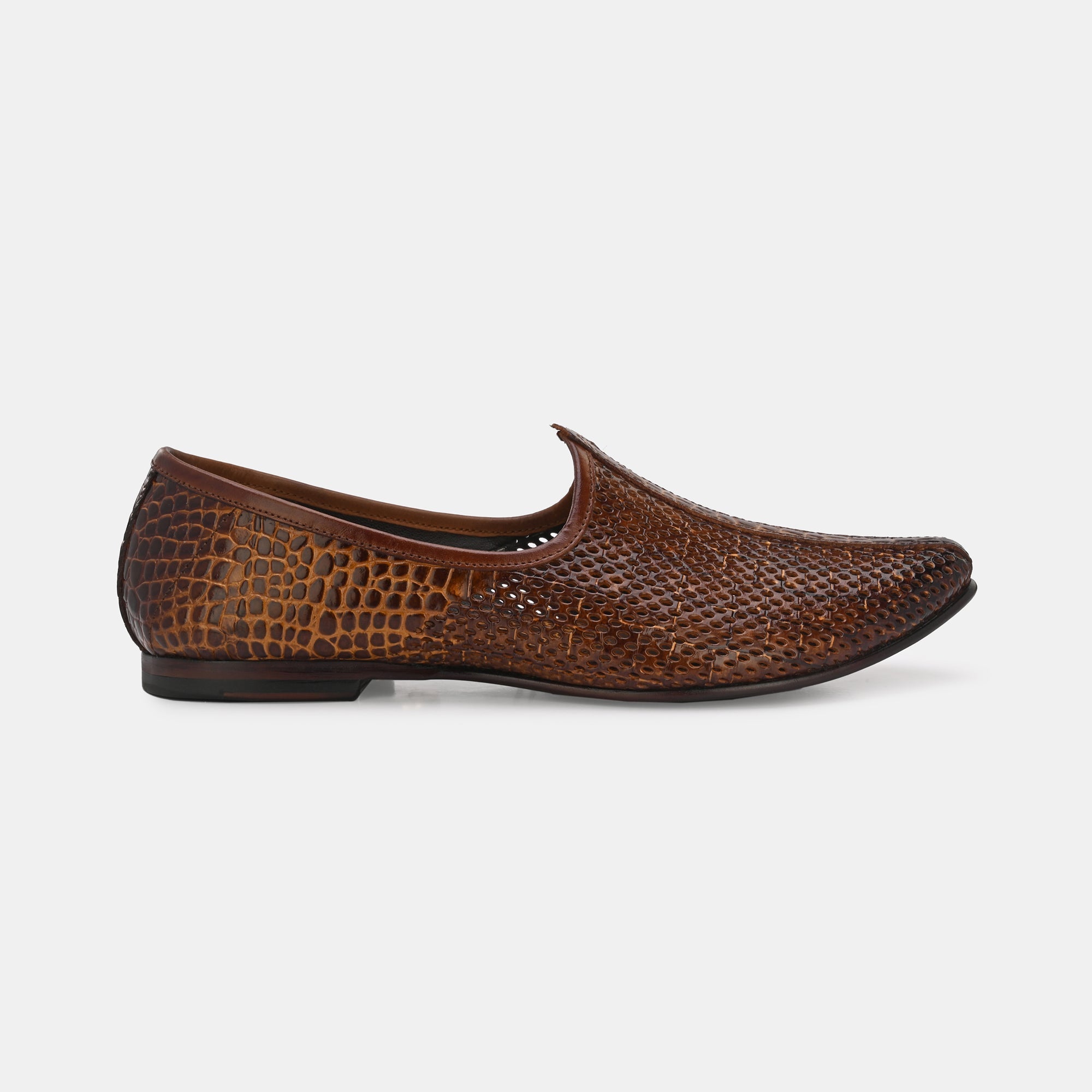 Textured Tan Malaga Jooti By Lafattio