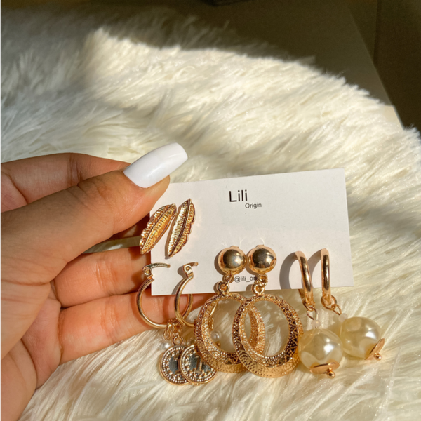 4 Pairs Danglers Earrings - Shop authentic Indian Jewelry by Lili Origin