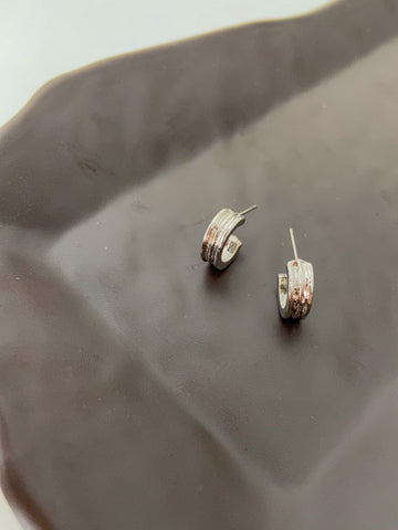 6 pack small silver hoops Earrings - Shop authentic Indian Jewelry by Lili Origin