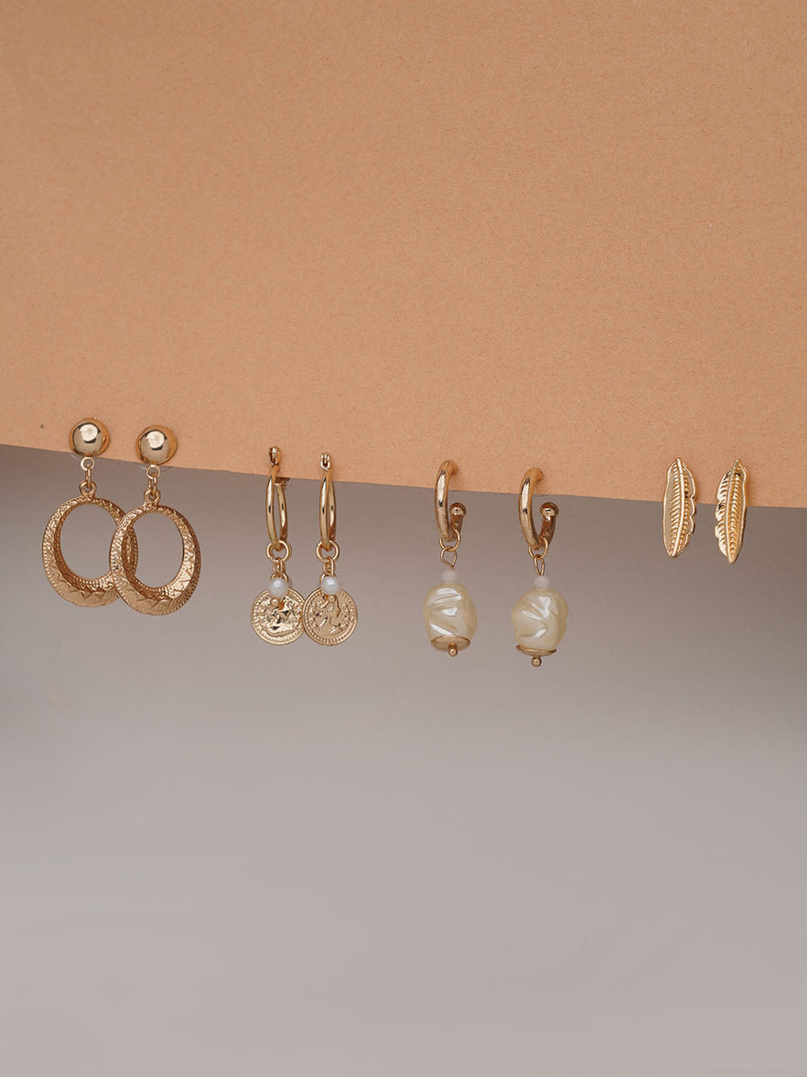 4 Pairs Danglers Earrings - Shop authentic Indian Jewelry by Lili Origin