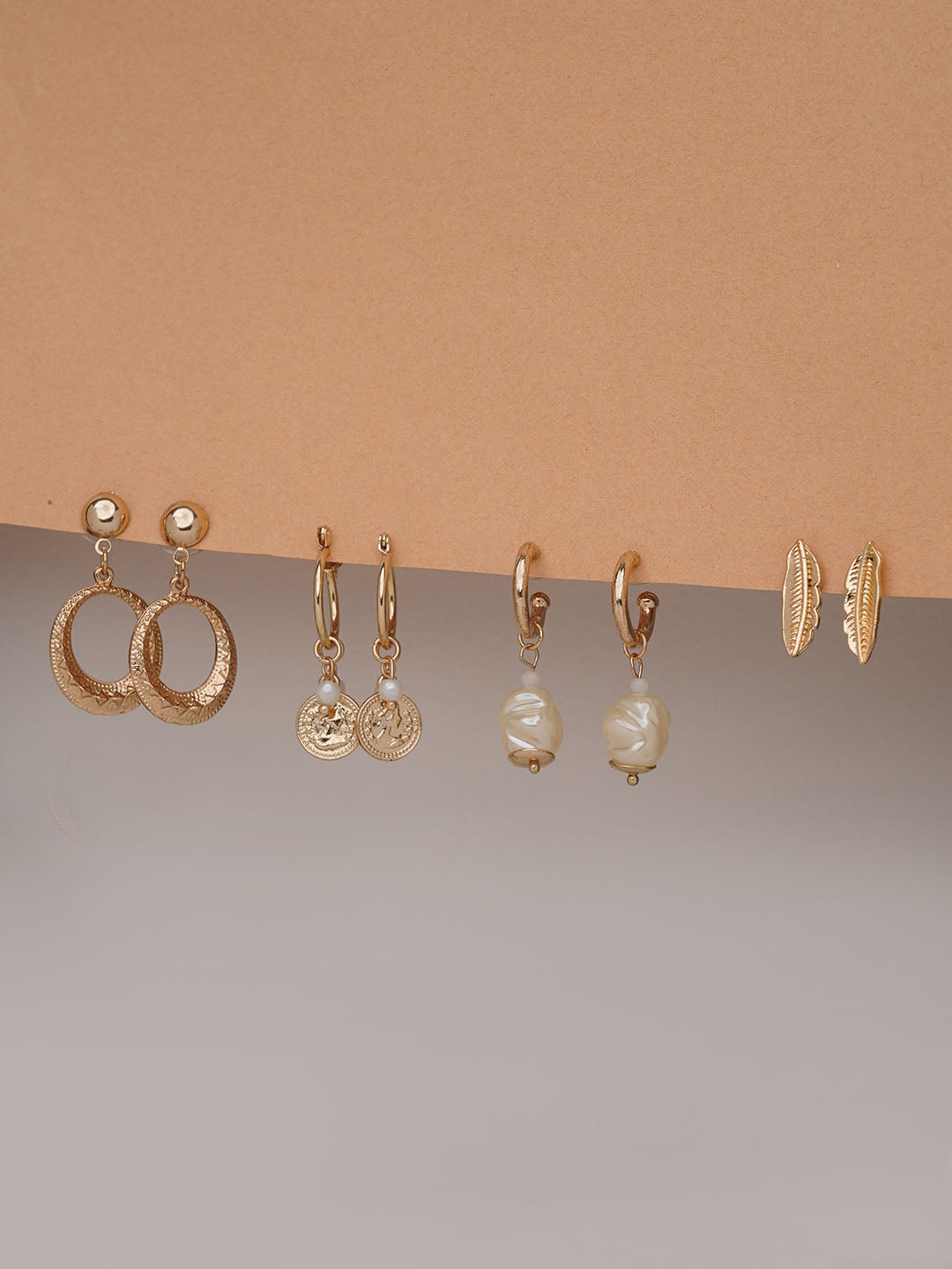 4 Pairs Danglers Earrings - Shop authentic Indian Jewelry by Lili Origin