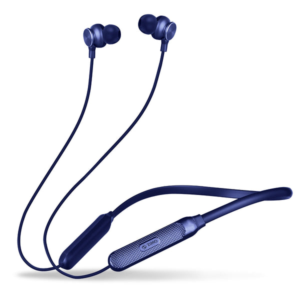 Zimo Aeroflex Bluetooth 5.2 Wireless in Ear Headphones, 18Hrs Playtime, Deep Bass, HD Calls, Dual Device Pairing, Voice Assist, Type-C Fast Charge Wireless Neckband, IPX4 (Blue)