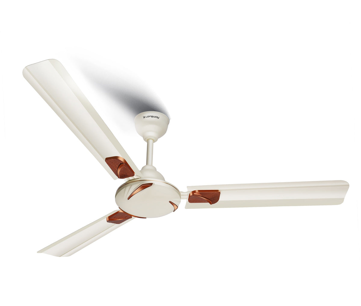 Longway Creta P1 1200 mm/48 inch Ultra High Speed 3 Blade Anti-Dust Decorative Star Rated Ceiling Fan (Pack of 1)