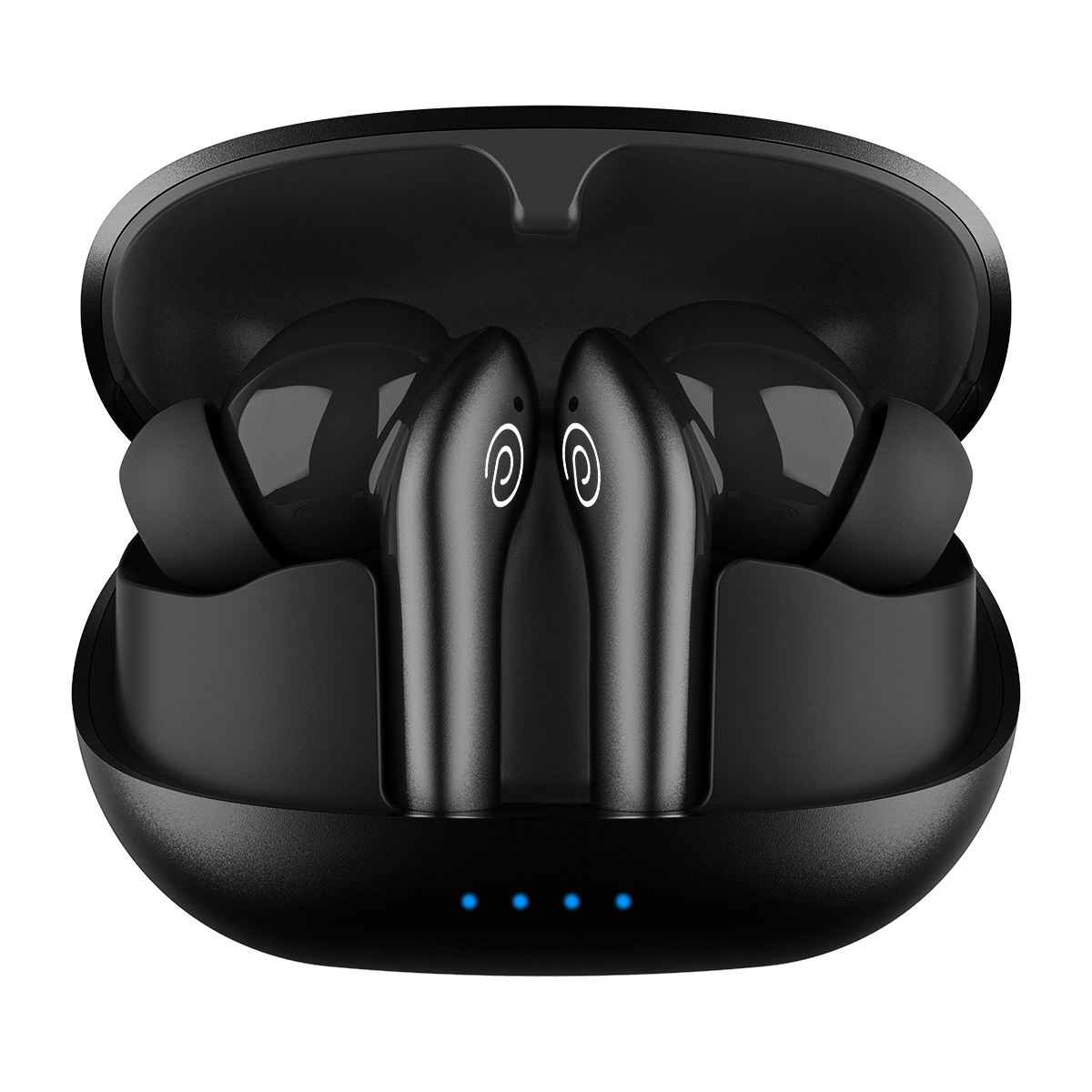 pTron Zenbuds Evo X1 Pro In-Ear TWS Earbuds, 65Hrs Playtime, 4 Mic TruTalk ENC Calls, Deep Bass, Bluetooth 5.3 Headphones,Fast Type-C Charging,Voice Asst. Touch Controls & IPX5 Water Resistant (Black)
