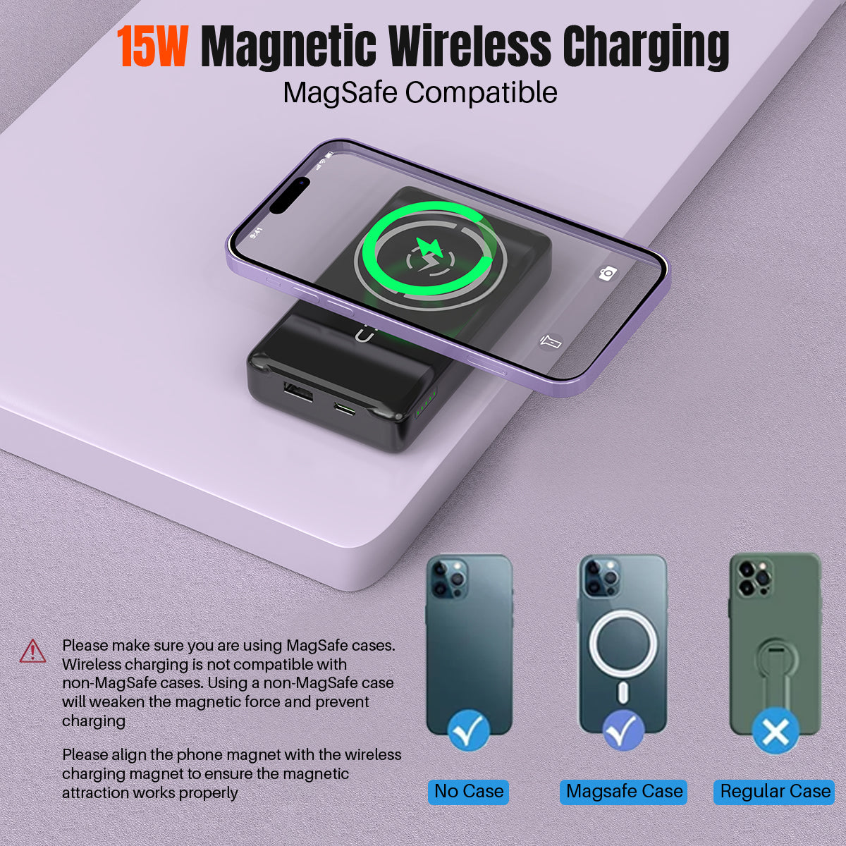 pTron Dynamo Arc 10000mAh 22.5W Fast Charging Power Bank, 15W Wireless Charging, 20W PD/Type C Fast Charging, 3 Outputs/2 Inputs, Digital Display, Built-in Cables & BIS Certified (Black)