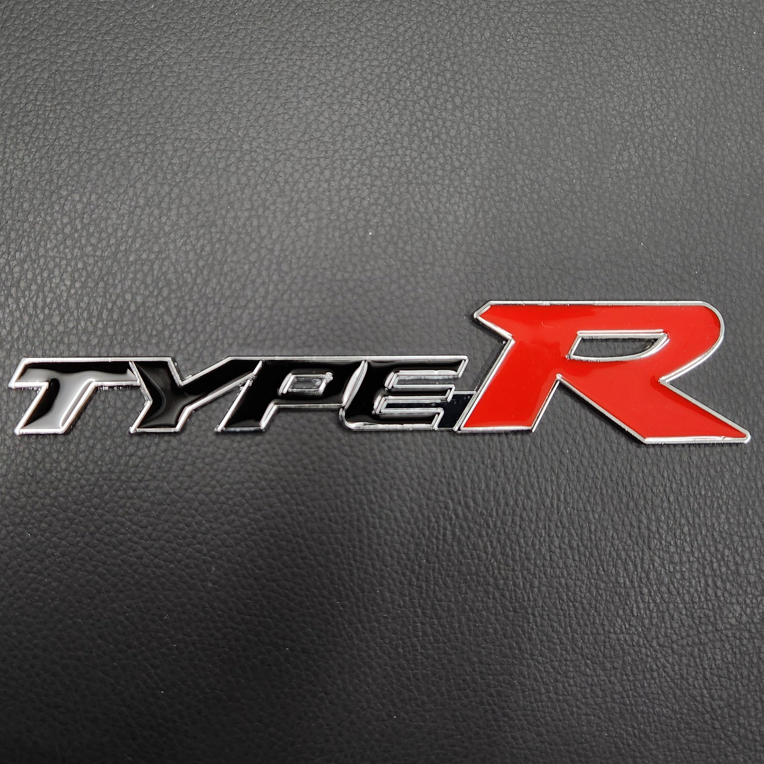 3D Type R Metal Sticker Decal Black/Red (16x4 cm) – Zop