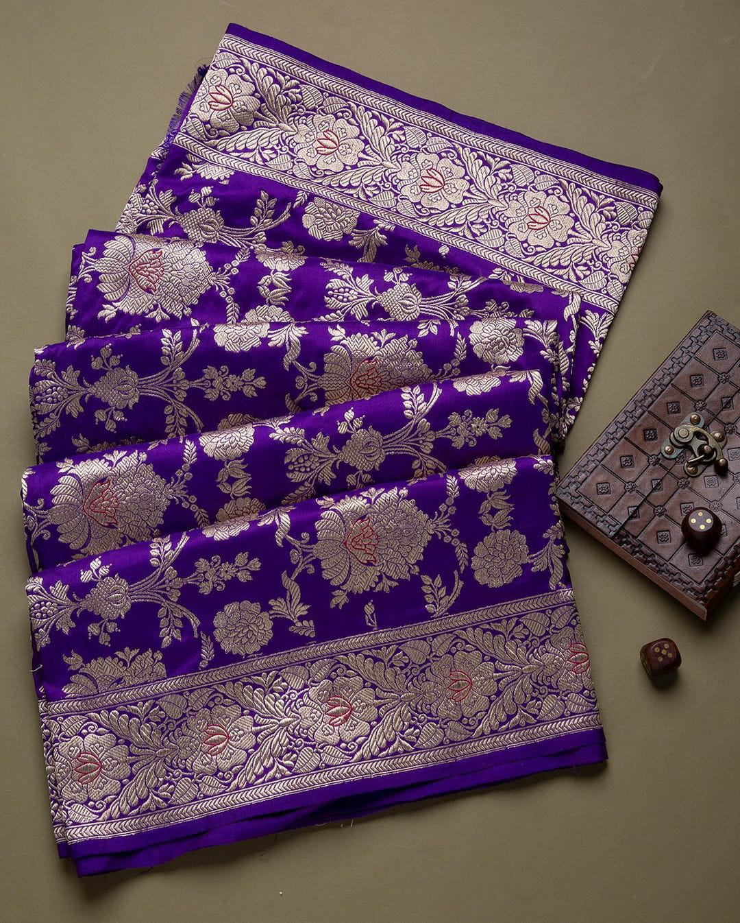 Prominent Purple Soft Banarasi Silk Saree With Pretty Blouse Piece - Shop authentic Indian Women's Fashion by Silk Folks