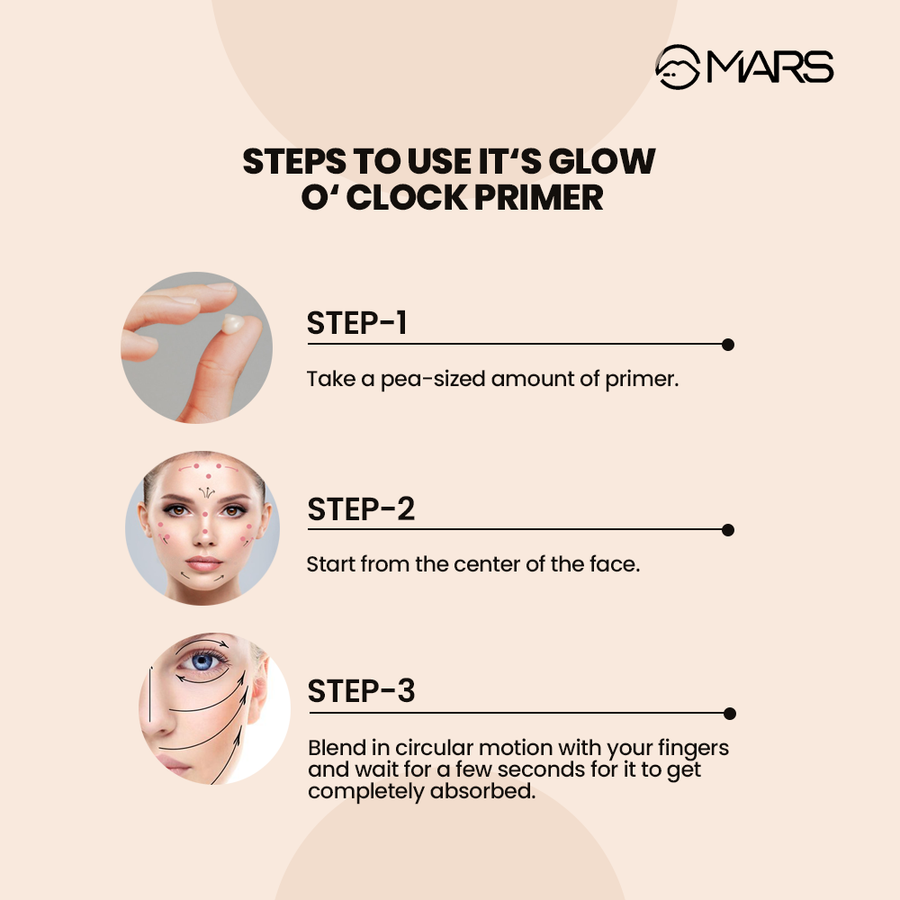 Dewy Face Primer | It's Glow O' Clock Primer - Shop authentic Indian Beauty by MARS Cosmetics