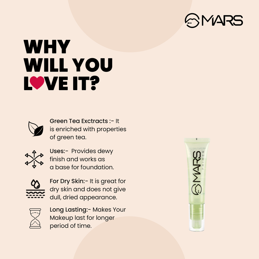 Dewy Face Primer | It's Glow O' Clock Primer - Shop authentic Indian Beauty by MARS Cosmetics