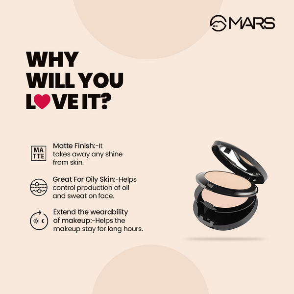 2 in 1 Compact Powder | Wonder Compact Powder - Shop authentic Indian Beauty by MARS Cosmetics