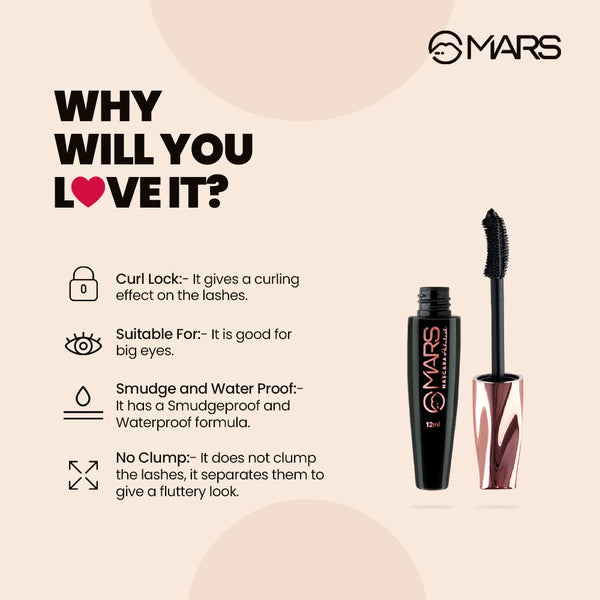 Smudge & Water Proof Mascara | Fabulash Mascara - Shop authentic Indian Beauty by MARS Cosmetics