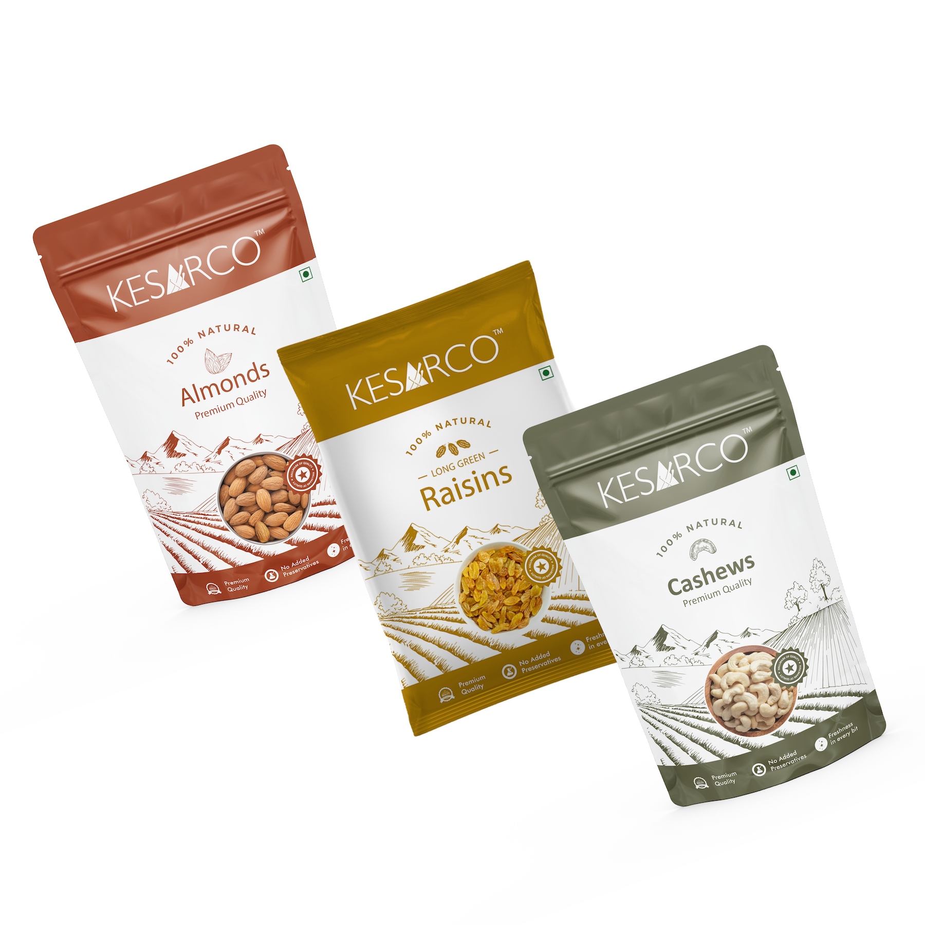 Cashew, Raisin and Almonds combo KesarCo - Shop authentic Indian Food by KesarCo