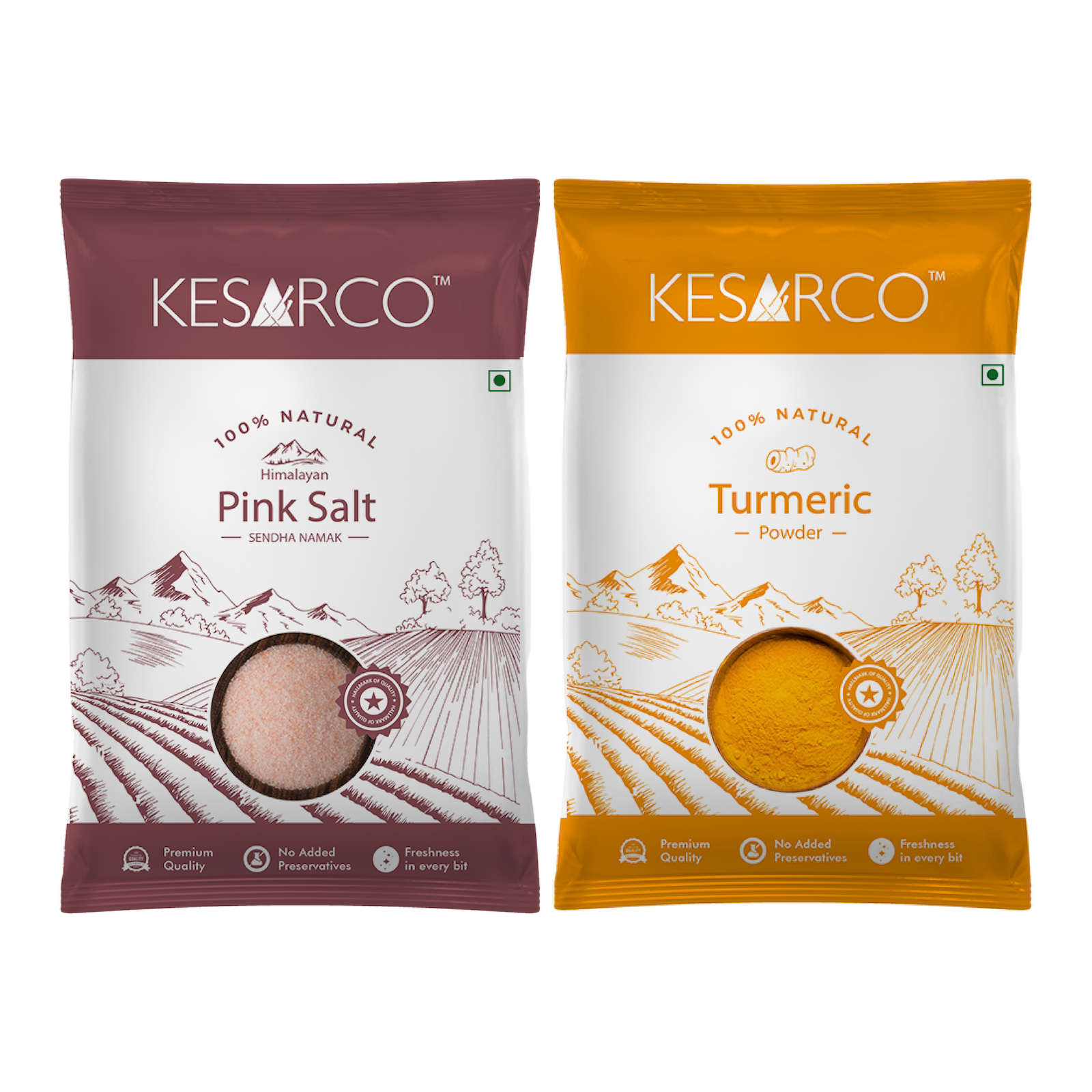 Pink Salt and Turmeric Powder Combo - Shop authentic Indian Food by KesarCo
