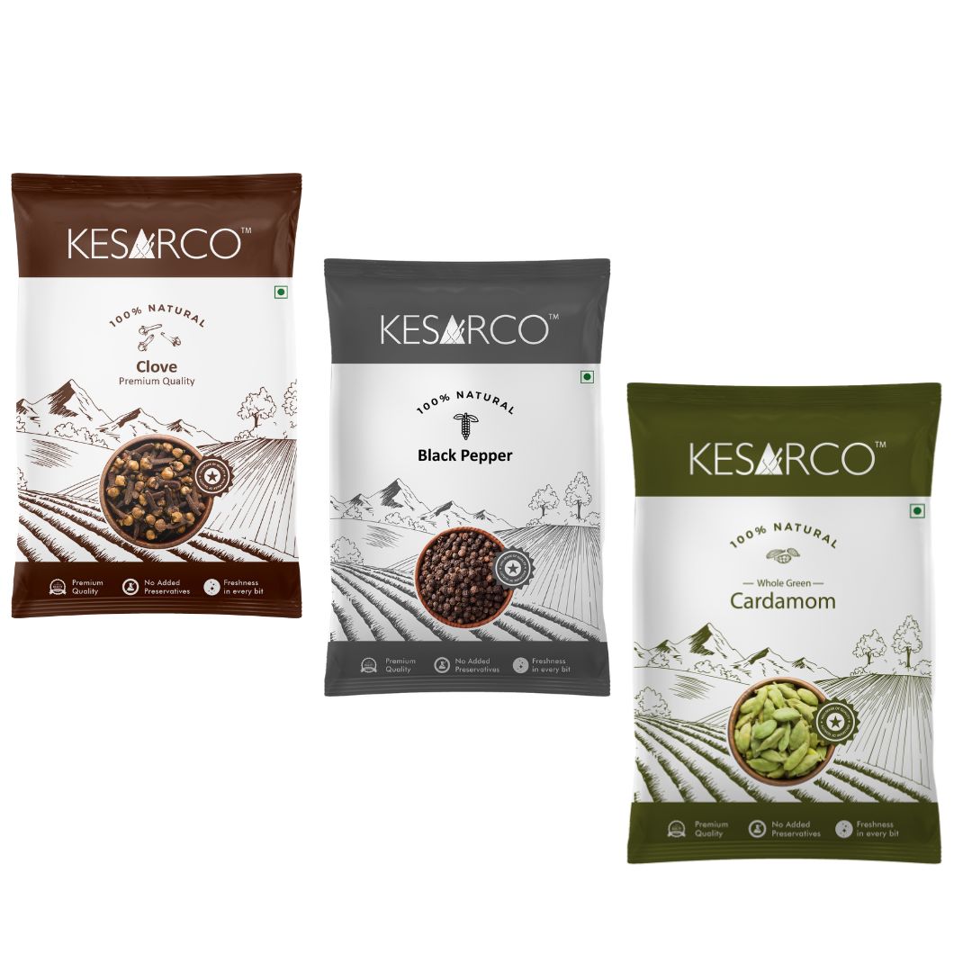 Clove, Black Pepper and Green Cardamom - Shop authentic Indian Food by KesarCo