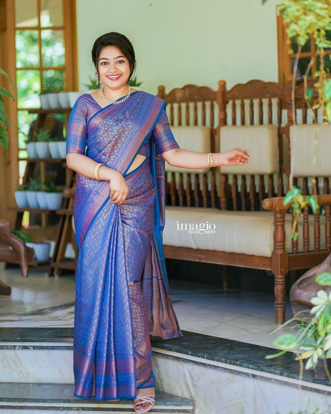Scrumptious Blue Soft Silk Saree With Luxuriant Blouse Piece - Shop authentic Indian Women's Fashion by Silk Folks