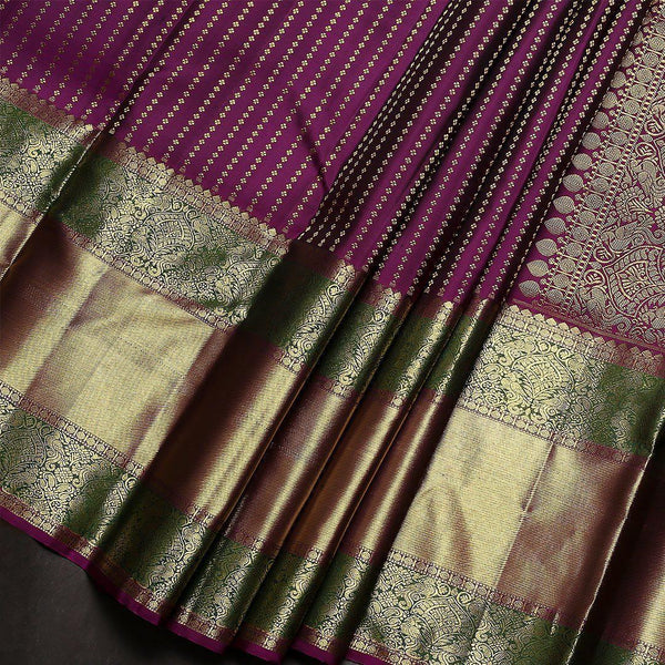 Refreshing Purple Soft Banarasi Silk Saree With Dazzling Blouse Piece - Shop authentic Indian Women's Fashion by Silk Folks