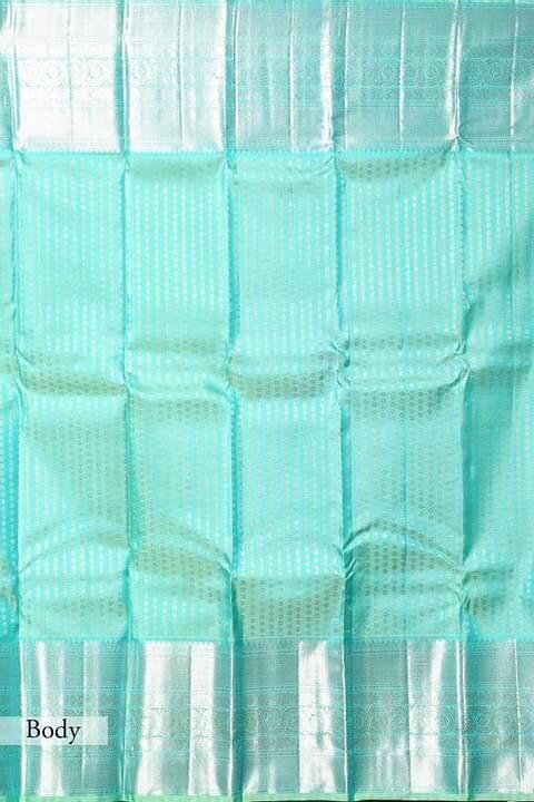 Tempting Firozi Soft Silk Saree With Dalliance Blouse Piece - Shop authentic Indian Women's Fashion by Silk Folks