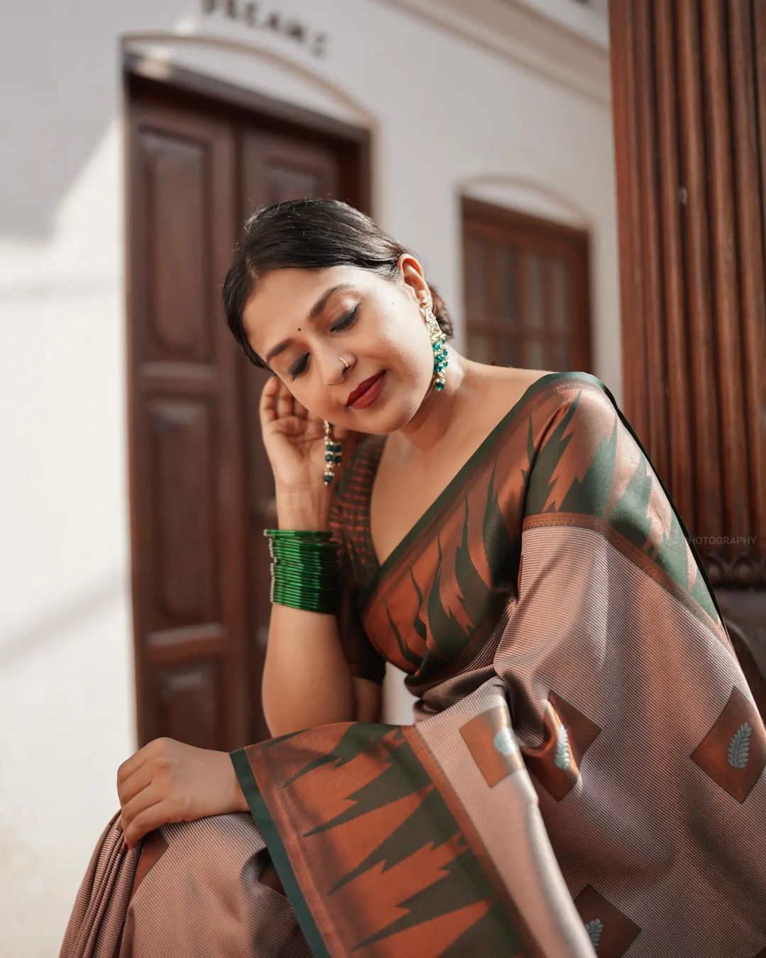 Luxuriant Grey Soft Silk Saree With Panoply Blouse Piece - Shop authentic Indian Women's Fashion by Silk Folks
