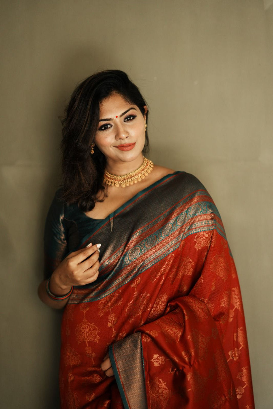 Prettiest Maroon Soft Banarasi Silk Saree With Hypnotic Blouse Piece - Shop authentic Indian Women's Fashion by Silk Folks