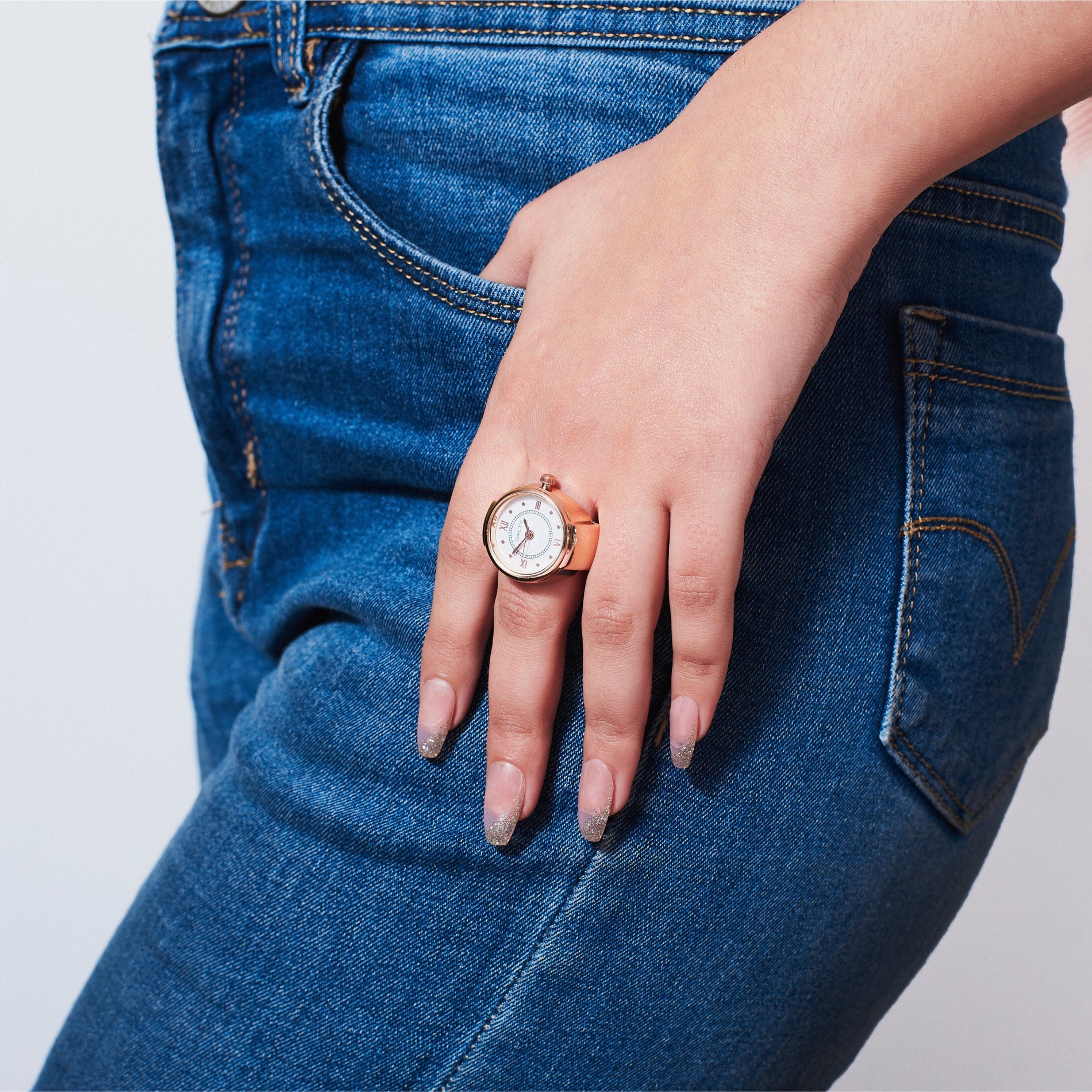 Girl Boss Salty Watch Ring - Rose Gold - Shop authentic Indian Women's Fashion by Salty