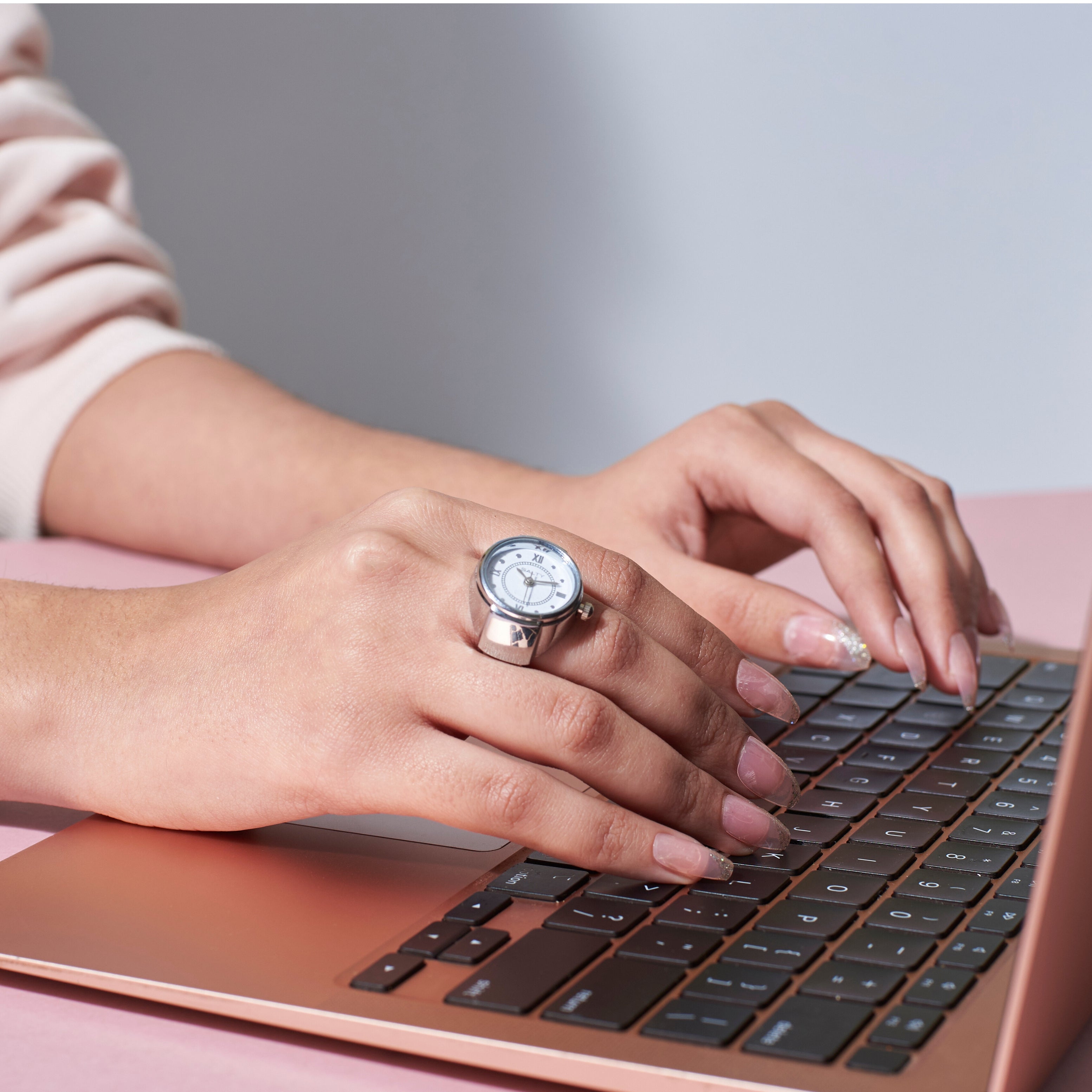 Girl Boss Salty Watch Ring - Silver - Shop authentic Indian Women's Fashion by Salty