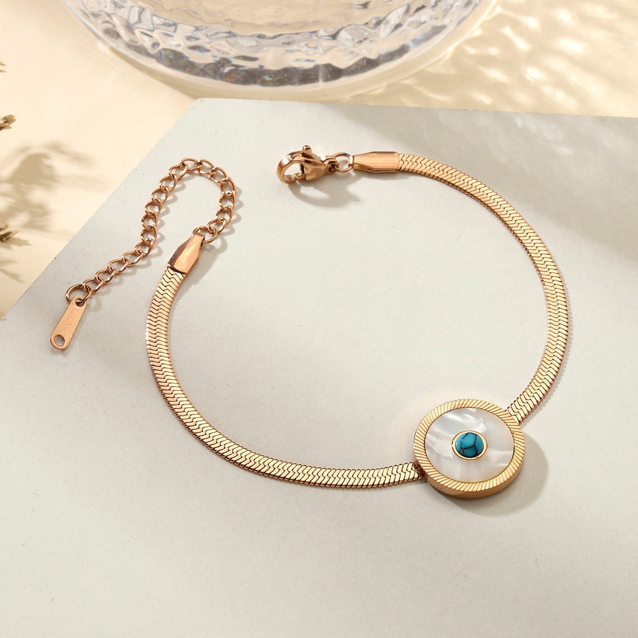 Eye of Protection Rose Gold Bracelet - Shop authentic Indian Women's Fashion by Salty