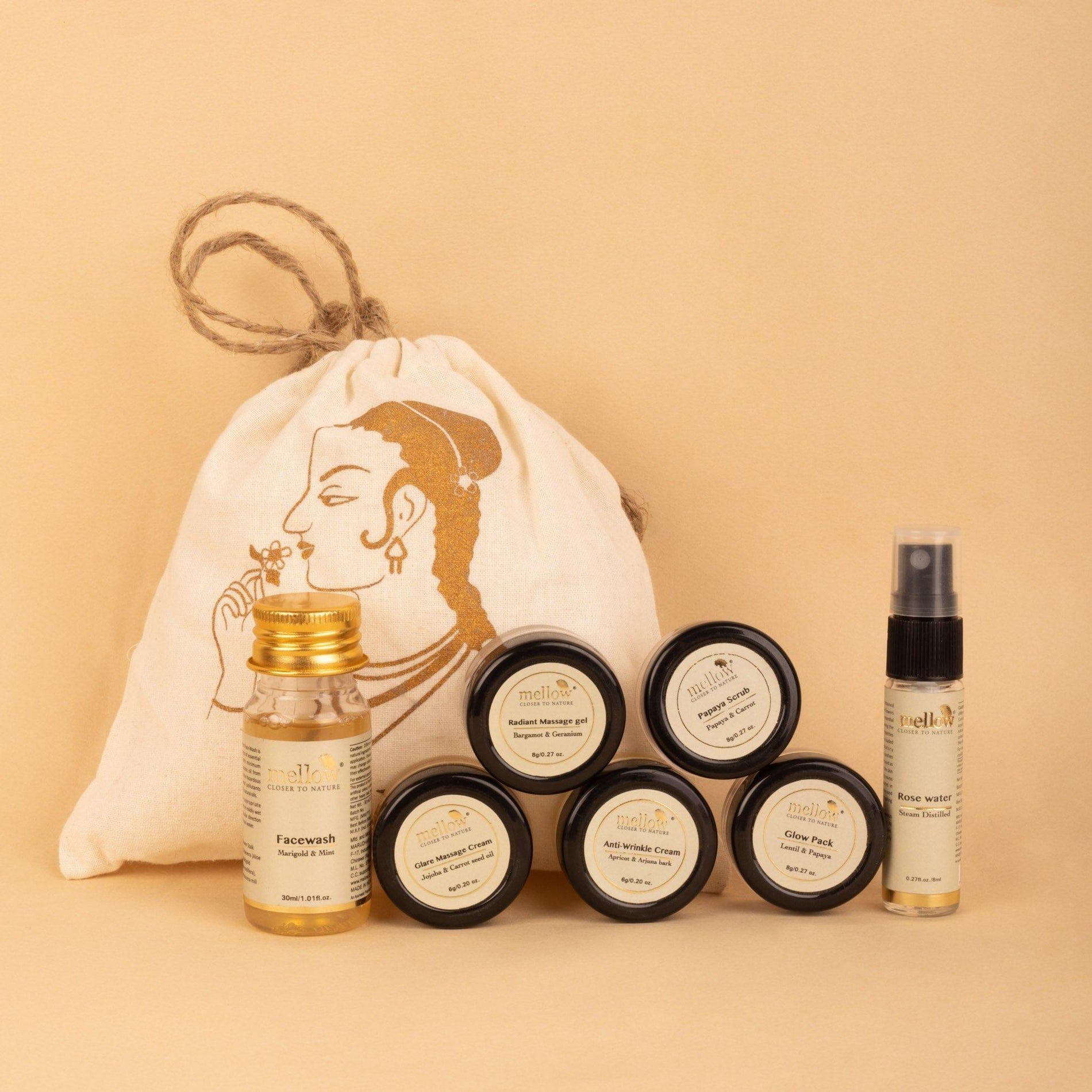 Ayurvedic Skin Brightening Trial Kit - Shop authentic Indian Beauty by Mellow