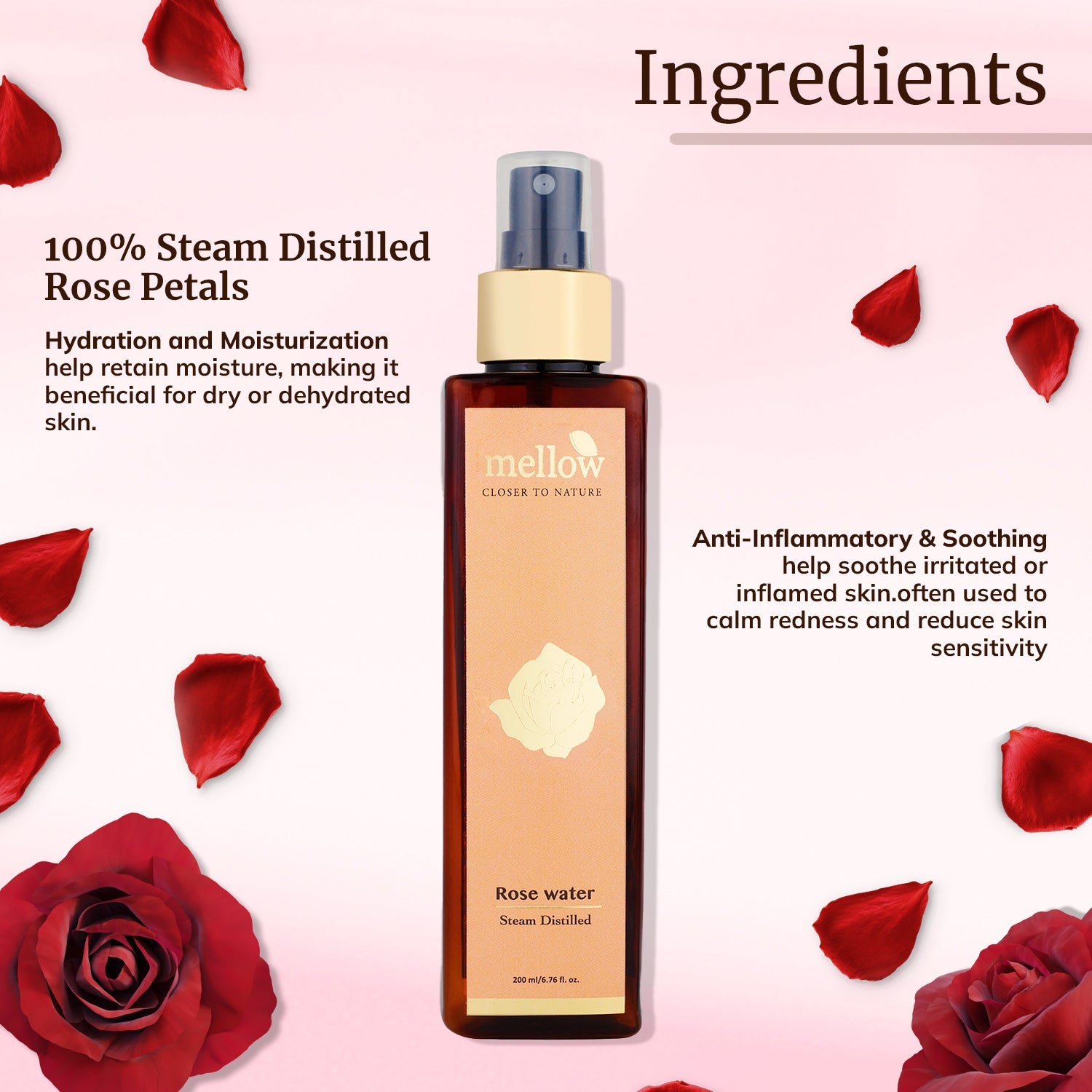 Mellow Rose Water - Shop authentic Indian Beauty by Mellow