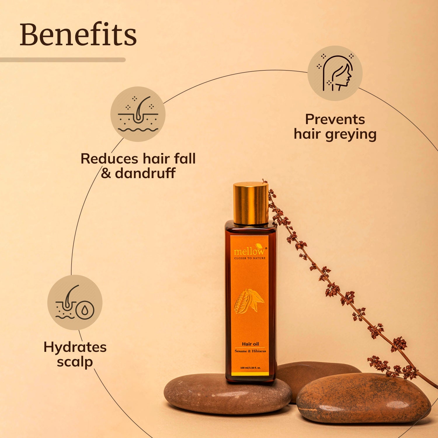 Sesame and Hibiscus Hair Oil - Shop authentic Indian Beauty by Mellow