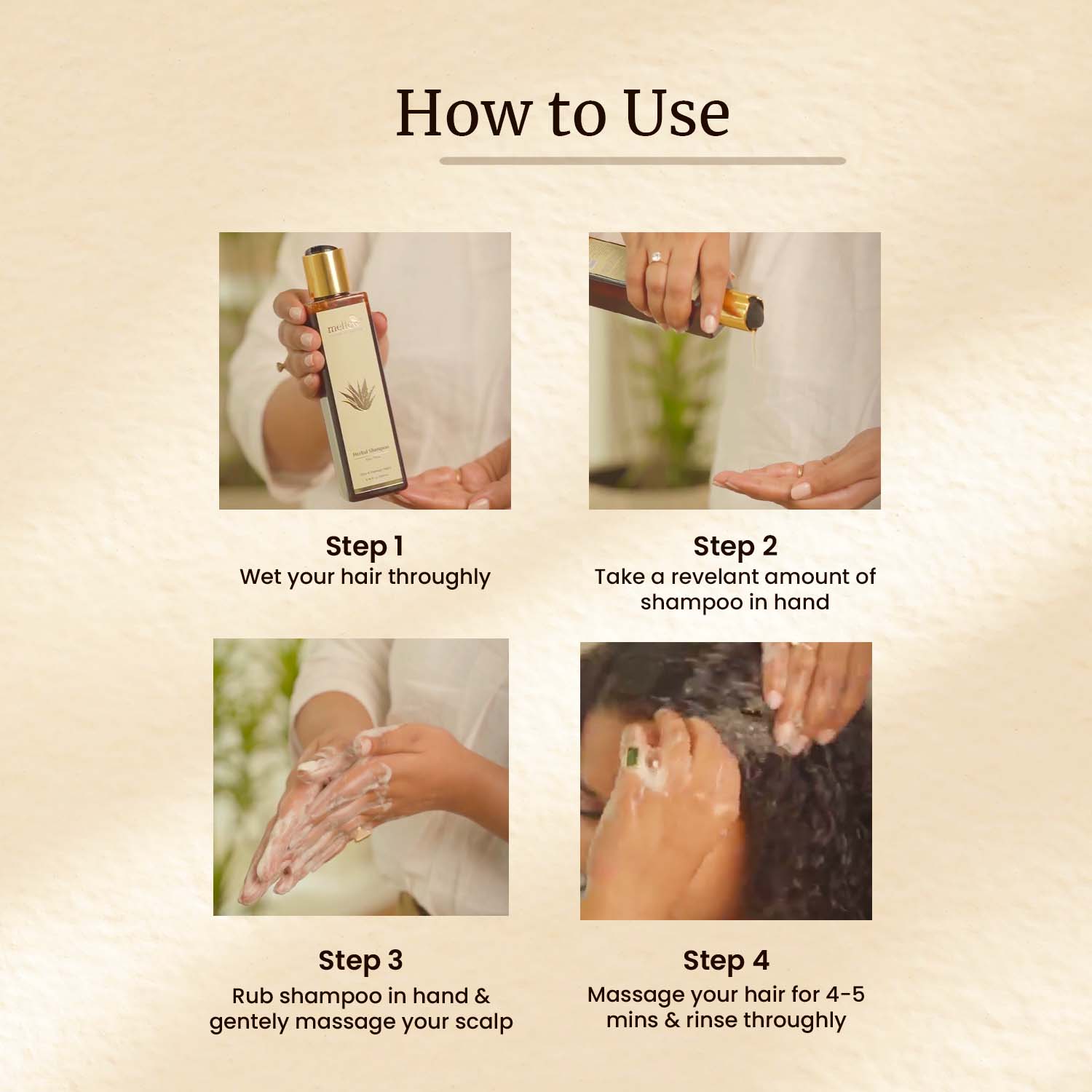 Herbal Aloevera Shampoo for Dry and Damaged hair - Shop authentic Indian Beauty by Mellow