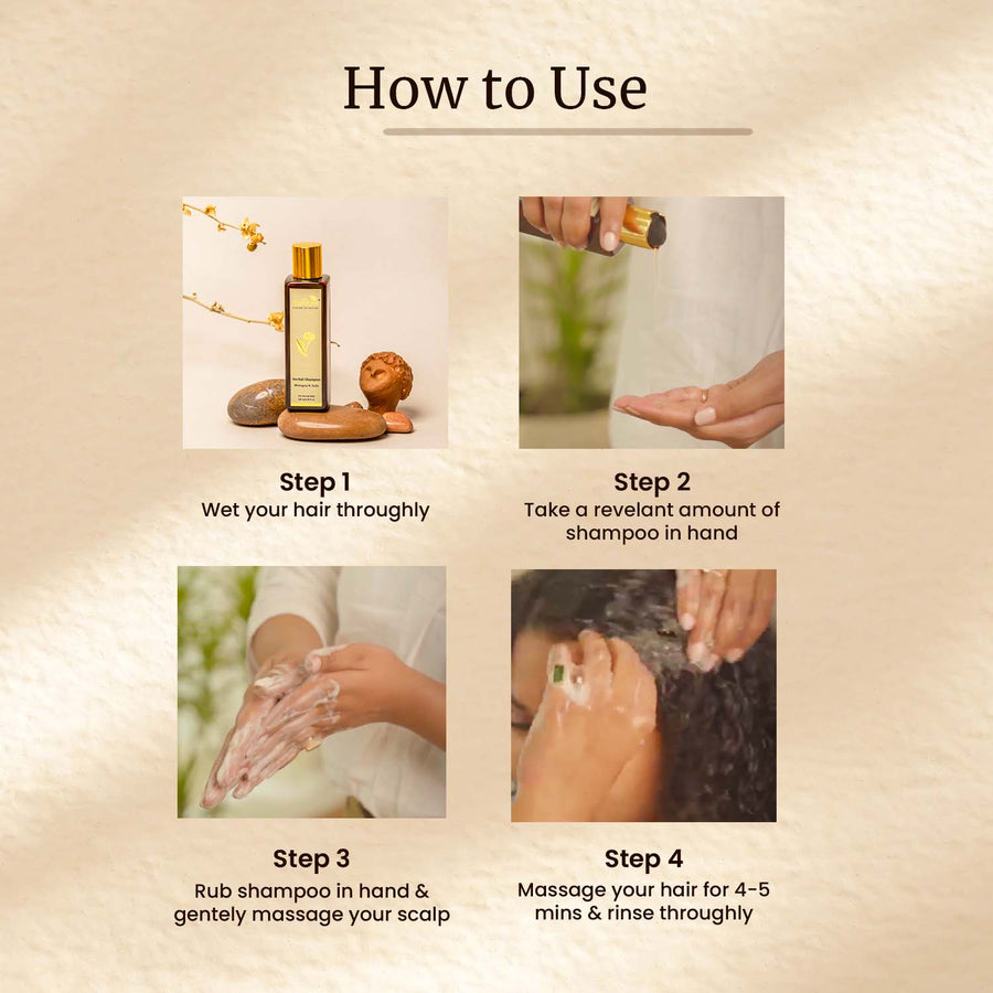 Herbal Bhringraj Shampoo for Normal to Oily hair - Shop authentic Indian Beauty by Mellow