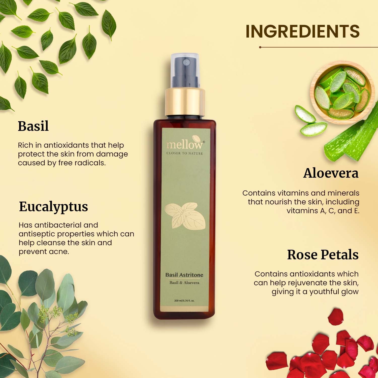 Basil Astritone - Shop authentic Indian Beauty by Mellow