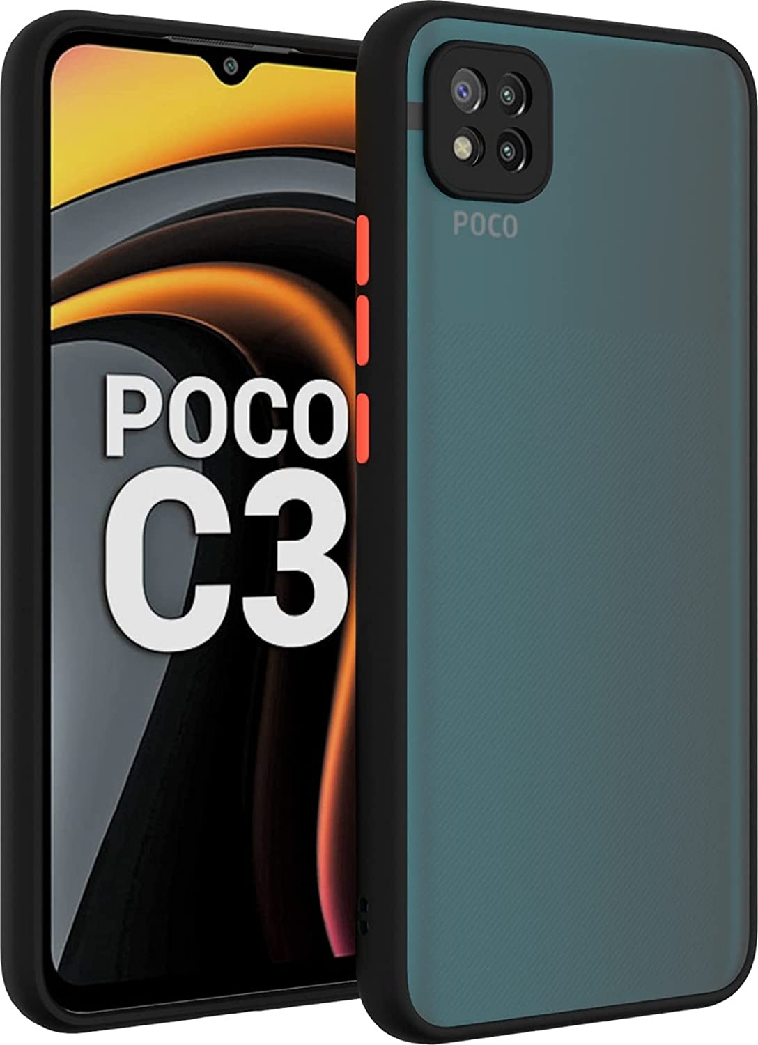 Poco C3 Back Cover (Smoky) - Shop authentic Indian Electronics by Havein