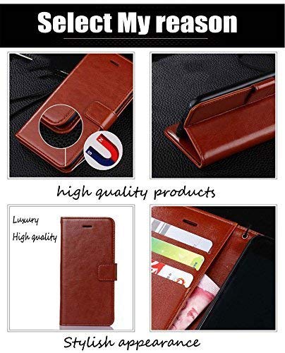 Samsung Galaxy J6 /J6 Prime Premium Leather Kickstand Wallet Flip Case - Shop authentic Indian Electronics by Havein